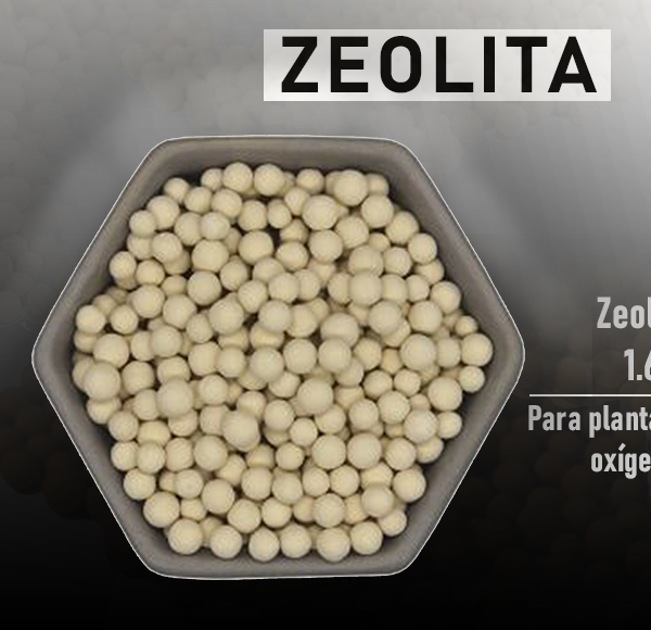 Zeolita 13X HP Tamiz Molecular 1.6mm a 2.5mm